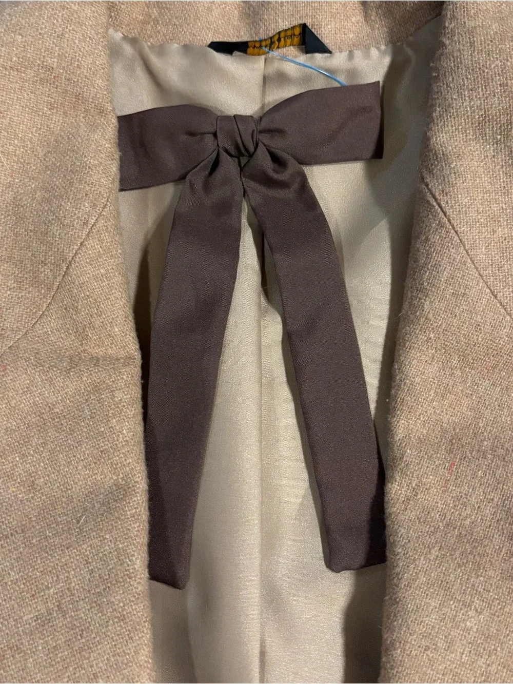 VTG Pioneer Wear Western Blazer Tan 2 Tone Arrow Darts Men's 48 Made in USA